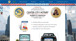 Desktop Screenshot of centercitynotary.com